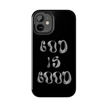 Load image into Gallery viewer, God is Good Black Gloss Tough iPhone Cases