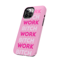 Load image into Gallery viewer, Work BTC Work , Pink Gloss Tough iPhone Cases
