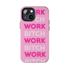 Load image into Gallery viewer, Work BTC Work , Pink Gloss Tough iPhone Cases
