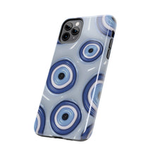 Load image into Gallery viewer, Evil eye, blue Tough iPhone Cases