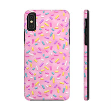 Load image into Gallery viewer, Pink Rainbow Sprinkles Tough iPhone Cases