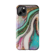 Load image into Gallery viewer, Glitter Marble, Gloss Tough iPhone Cases