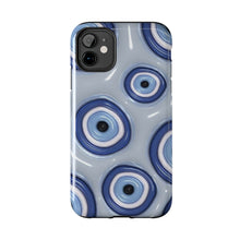 Load image into Gallery viewer, Evil eye, blue Tough iPhone Cases
