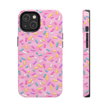 Load image into Gallery viewer, Pink Rainbow Sprinkles Tough iPhone Cases