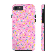 Load image into Gallery viewer, Pink Rainbow Sprinkles Tough iPhone Cases