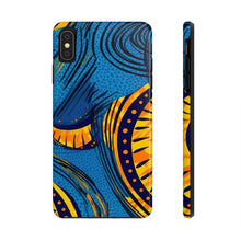 Load image into Gallery viewer, Ankara Blue Tough iPhone Cases