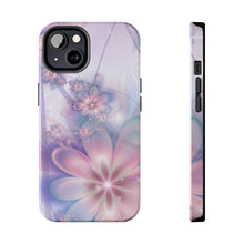 Load image into Gallery viewer, Lavender & light pink flower pearl Tough iPhone Cases