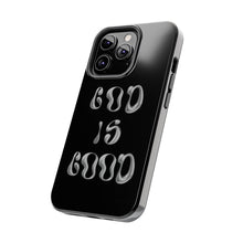 Load image into Gallery viewer, God is Good Black Gloss Tough iPhone Cases
