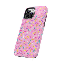 Load image into Gallery viewer, Pink Rainbow Sprinkles Tough iPhone Cases