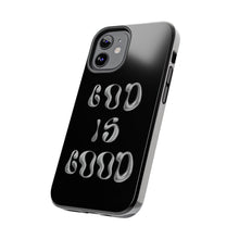 Load image into Gallery viewer, God is Good Black Gloss Tough iPhone Cases