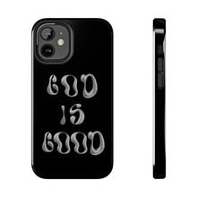 Load image into Gallery viewer, God is Good Black Gloss Tough iPhone Cases