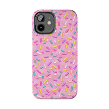 Load image into Gallery viewer, Pink Rainbow Sprinkles Tough iPhone Cases