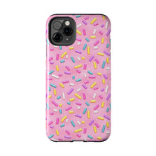 Load image into Gallery viewer, Pink Rainbow Sprinkles Tough iPhone Cases