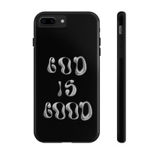 Load image into Gallery viewer, God is Good Black Gloss Tough iPhone Cases
