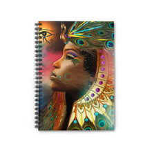 Load image into Gallery viewer, Egyptian Queen Spiral Notebook - Ruled Line