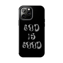 Load image into Gallery viewer, God is Good Black Gloss Tough iPhone Cases