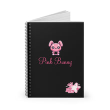 Load image into Gallery viewer, Pink Bunny Spiral Notebook - Ruled Line