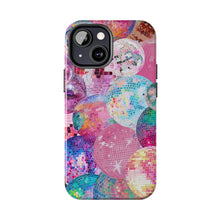 Load image into Gallery viewer, Rainbow Disco Ball Tough iPhone Cases