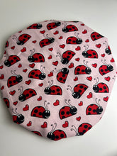 Load image into Gallery viewer, Ladybug Child Size Adjustable Bonnet