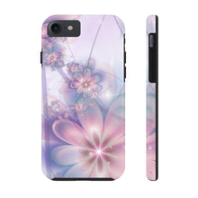 Load image into Gallery viewer, Lavender & light pink flower pearl Tough iPhone Cases