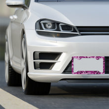 Load image into Gallery viewer, Pink Camo Metal License Plate Frame