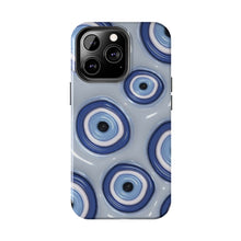 Load image into Gallery viewer, Evil eye, blue Tough iPhone Cases