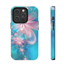 Load image into Gallery viewer, Pink & Blue fairy Flowers Tough iPhone Cases
