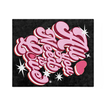 Load image into Gallery viewer, All you need is love black Plush Blanket