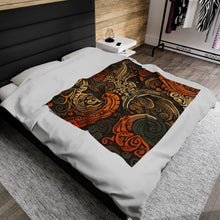 Load image into Gallery viewer, Brown Copper Velveteen Plush Blanket 50x60