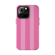 Load image into Gallery viewer, Pink stripes Tough iPhone Cases