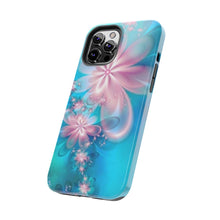 Load image into Gallery viewer, Pink & Blue fairy Flowers Tough iPhone Cases