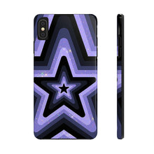 Load image into Gallery viewer, Black & Purple stars Tough iPhone Cases