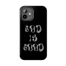 Load image into Gallery viewer, God is Good Black Gloss Tough iPhone Cases