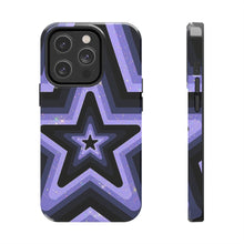 Load image into Gallery viewer, Black & Purple stars Tough iPhone Cases