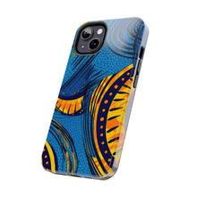 Load image into Gallery viewer, Ankara Blue Tough iPhone Cases
