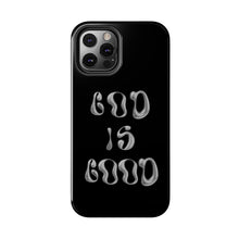 Load image into Gallery viewer, God is Good Black Gloss Tough iPhone Cases