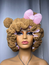 Load image into Gallery viewer, Brown Teddy Ears 3d Adjustable Plush Bonnet