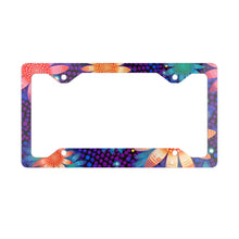Load image into Gallery viewer, Colorful Flower Metal License Plate Frame