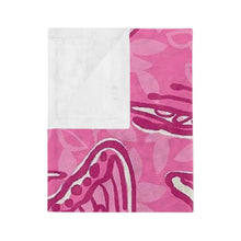 Load image into Gallery viewer, Super Soft Pink Butterflies Plush Blanket