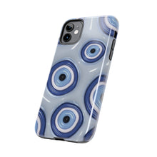 Load image into Gallery viewer, Evil eye, blue Tough iPhone Cases