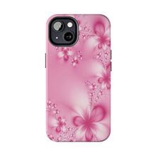 Load image into Gallery viewer, Pink Pearl Flowers Tough iPhone Cases