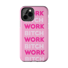 Load image into Gallery viewer, Work BTC Work , Pink Gloss Tough iPhone Cases
