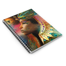 Load image into Gallery viewer, Egyptian Queen Spiral Notebook - Ruled Line