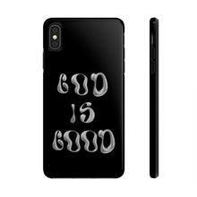 Load image into Gallery viewer, God is Good Black Gloss Tough iPhone Cases
