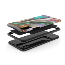 Load image into Gallery viewer, Glitter Marble, Gloss Tough iPhone Cases