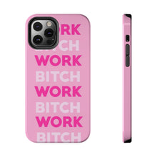 Load image into Gallery viewer, Work BTC Work , Pink Gloss Tough iPhone Cases