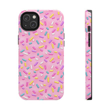 Load image into Gallery viewer, Pink Rainbow Sprinkles Tough iPhone Cases