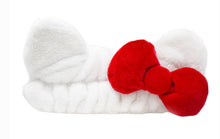 Load image into Gallery viewer, Red & White Plush Headband