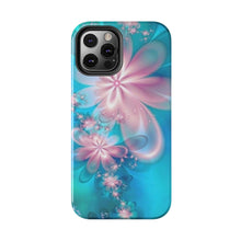Load image into Gallery viewer, Pink & Blue fairy Flowers Tough iPhone Cases
