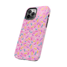 Load image into Gallery viewer, Pink Rainbow Sprinkles Tough iPhone Cases